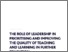 [thumbnail of The role of leadership in prioritising and improving the quality of teaching and learning in further education.pdf]